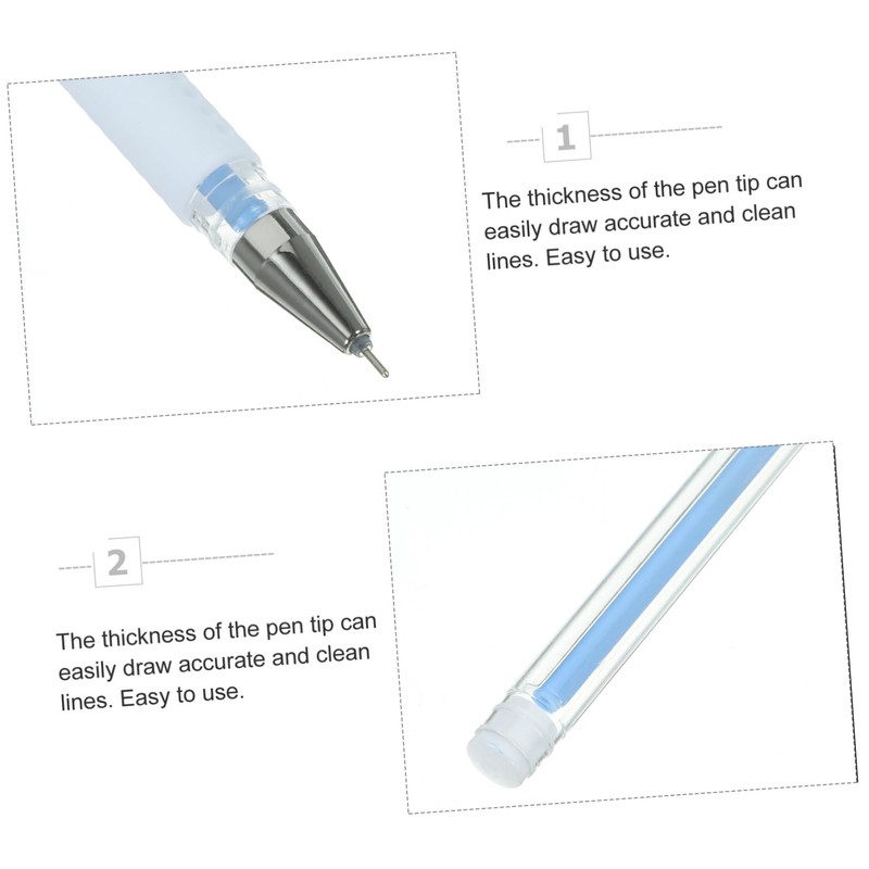 VICASKY 3pcs Tattoo Supplies Skin Marking Pen Eyebrow Pen Microblading