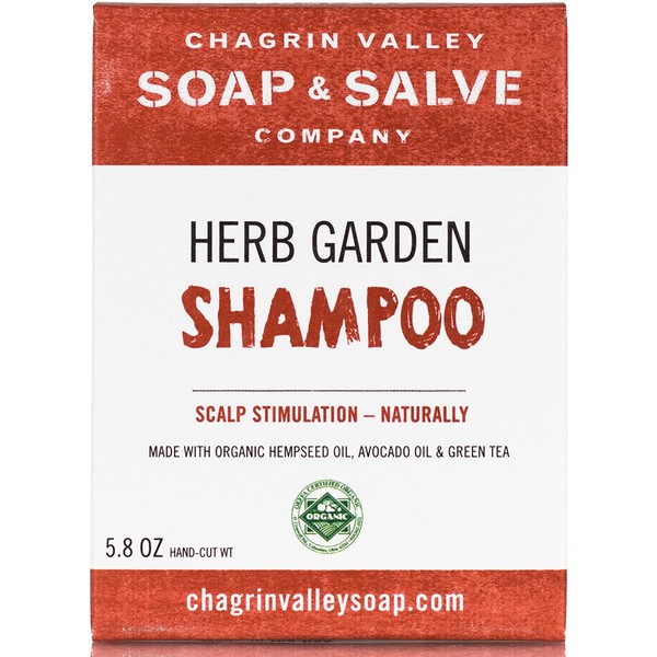 Organic Natural Shampoo Bar, Herb Garden, Chagrin Valley Soap & Salve