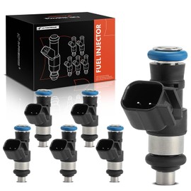 A-Premium Set of 6 Fuel Injectors Compatible with Ford F-150 F150 2018-2020, Explorer 2020-2021/2023, Transit-150/Transit-250/Transit-350/Transit-350 HD/Police Interceptor Utility 2020-2023, 3.3L 3.5L
