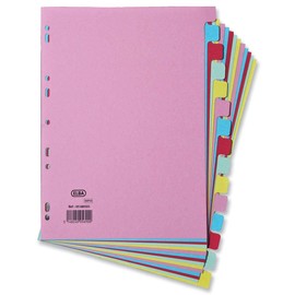 Elba A4 15 Part Card Dividers,400007437