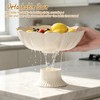 White Decorative Bowl 3Pack, 10" Detachable Decorative Fruit Bowls