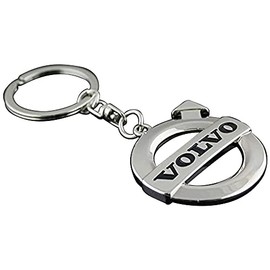 GDDCC Car Logo Key Chain Rings for Man and Women Chrome Plated Key Rings (fit Volvo)