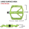 SOLODRIVE Mountain Bike Flat Pedals, Low-Profile Aluminium Alloy Bicycle Pedals,