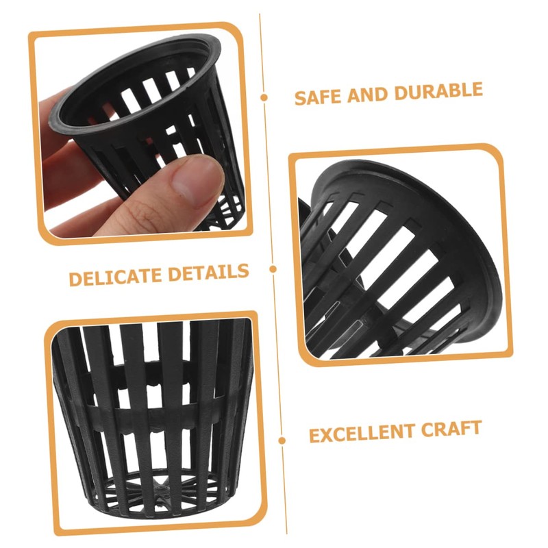 CAXUSD 100Pcs Hydroponic Planting Baskets Mesh Net Pots for Indoor