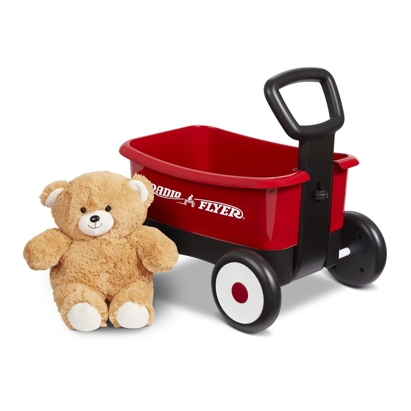 Radio Flyer My 1st Wagon with Teddy Bear, Red