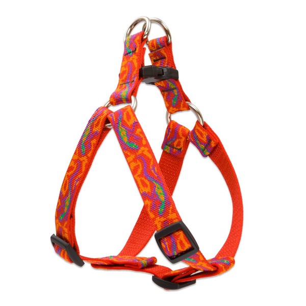 LupinePet Originals 3/4" Go Go Gecko 20-30" Step In Harness for Medium Dogs