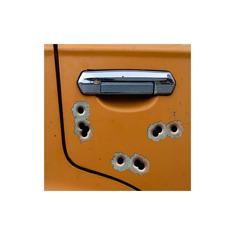 Realistic Bullet Hole (Bullethole) 3D Stickers - Large Caliber Rapid