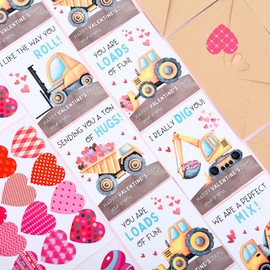 VAINECHAY Valentines Day Cards for Kids Classroom - 48 Pack Baseball Valentine Cards for Class Exchange - School Valentine's Greeting Cards for Boys with Envelopes & Heart Stickers, 4.3 * 4.3 inch