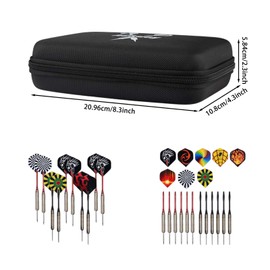 Darts Case, Darts Case Holds Darts and More Dart Accessories, Portable & Durable, Professional Darts Accessories Dart Carrying Case Holds Steel and Soft Darts Set Professional Accessory