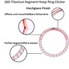 Medinah 16G Titanium Nose Piercing Septum Piercing - Universal Hinge