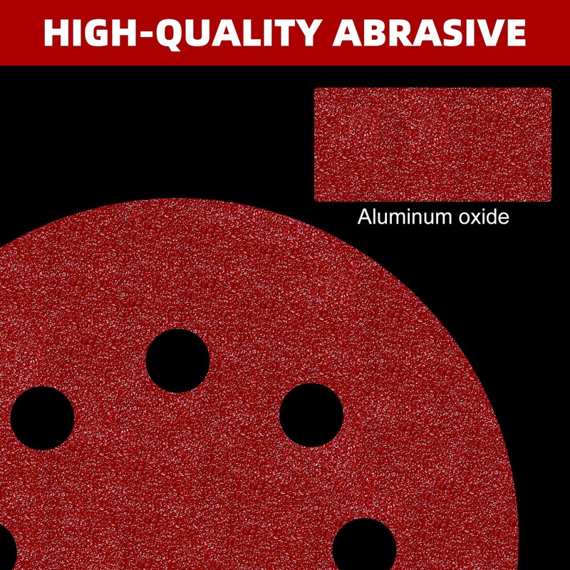 Pukamam 120PCS 125mm Sanding Discs 120 Grit for Random Orbital