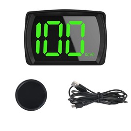 Sporgo Car Digital HUD Head Up Display: Speedometer GPS Car 3.15 x 2.13 Inch Speedometer Wheel, Bicycle Computer with LCD Screen Speedometer Suitable for All Types of Cars