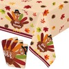 IMISHM Thanksgiving Tablecloth Pack Disposable Plastic Tablecloths for Rectangle Tables
