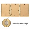 ORIVAN 5x7 Triple Picture Frame Hinged 3 Photos Folding Photo
