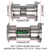 Sumnacon Large Door Viewer 220-degree with Heavy Duty Rotating Privacy