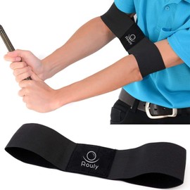 Rouly Golf Practice Swing Correction Belt, Golf Practice Equipment, Golf Swing Trainer, Practice Correction, Golf Practice Practice Machine, Makes a Beautiful Swing, Added Anti-Slip Tape to Increase Thickness (Thick Type)