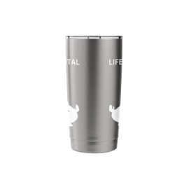 Life is mental mind body spirit yoga girl Stainless Steel Insulated Tumbler