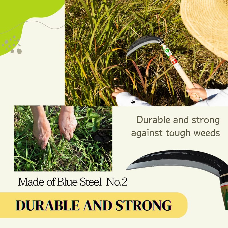 nascom Japanese Weeding Sickle (Thin Blade) High Grade Steel Blade