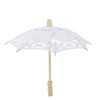 Bridal Umbrella Lace Cotton Embroidery Handmade Parasol Umbrella Wedding Supply(White
