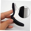 FOMIYES 4pcs Folding Curved Eyebrow Comb Plastic Handle Steel Needle