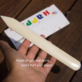 VENCINK Bookbinding Kits, Bookbinding Supplies Hand Book Binding Starter Tools Set with Genuine Bone Folders, Paper Awl, Large-Eye Needles, Waxed Thread, Binding Ribbon, Glue Brush, Steel Ruler