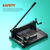 12" Heavy Duty Paper Cutter, Guillotine Paper Cutter for Max.