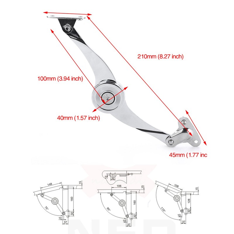 Hydraulic Randomly Stop Hinges Kitchen Cabinet Door Adjustable Polish Hinge