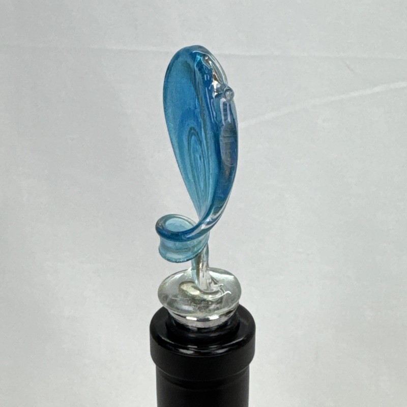 Murano Vintage Murano Art Deco Collection Glass Wine Stopper  in