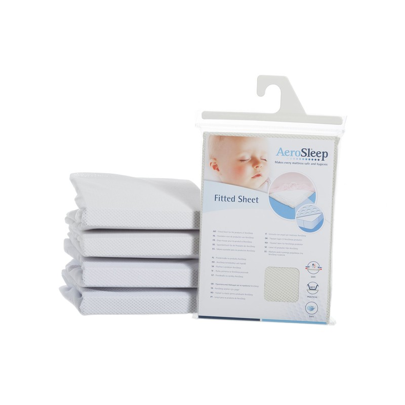 AeroSleep Sleep Safe Fitted Sheet, White