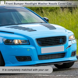 RATCHROLL Front Left Side Bumper Headlight Washer Nozzle Cover Cap for Volvo S40 2008-2010 Bumper Trim Nozzle Cover No.39886377 Unpainted 1 Pcs