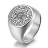 INRENG Men's Women's Stainless Steel The Seals of The Seven