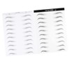 Baluue Eyebrow Patch Set 2 Sheets of Sturdy Waterproof Curved