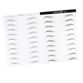 Baluue Eyebrow Patch Set 2 Sheets of Sturdy Waterproof Curved Eyebrows for Makeup Brow Enhancement