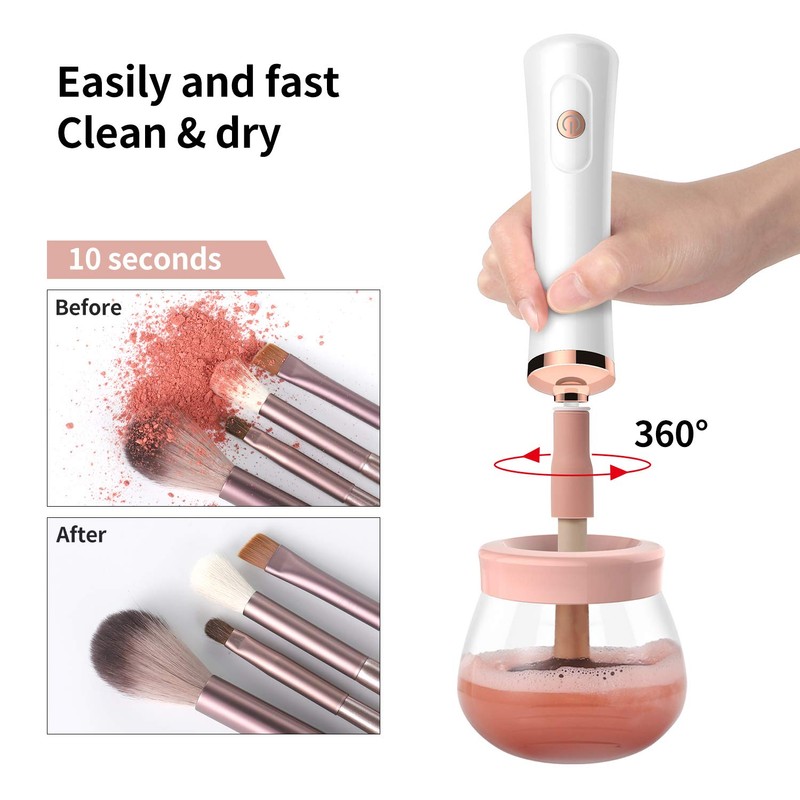 Senbowe Upgraded Makeup Brush Cleaner and Dryer Machine, Electric Cosmetic