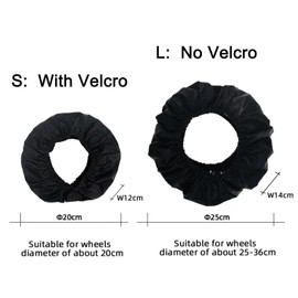 4-Piece Wheel Covers for Babies, Wheel Covers for Prams, Waterproof Wheel Cover Oxford Fabric, Pram Wheel Cover, Wheelchair Protection Cover, Dustproof Pushchair Accessories
