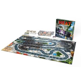 Heat: Tunnel Vision Board Game Expansion - New Tracks, Championship Season & Front Wing Module! Racing Strategy Game for Kids & Adults, Ages 10+, 1-7 Players, 60 Min Playtime, Made by Days of Wonder