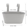 Hanging Flower Planter Iron Bucket Flower Pot Holder with Detachable