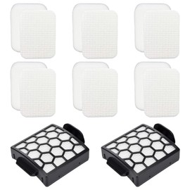 Unikstone 6 Foam Filter + 2 Hepa Filter Compatible with Shark ZU62 ZU60 NV255 NV150 NV251 NV151 Navigator Rotator Pet Pro Upright Vacuum Part 1238FT60 1239FT60