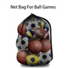 RUIFEN Large Sports Ball Bag - Breathable Mesh Basketball Football