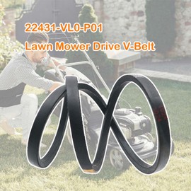 22431-VL0-P01 266-301 Drive V-Belt Lawn Mower Replacement Fits Hon-da HRR216K9 VKAA HRR216K8 VYAA （3/8""x37""）（2pcs）, black