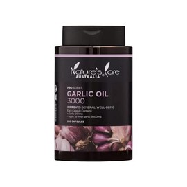 Nature's Care Pro Series 3000mg Garlic Oil Supplement - 200 Capsules | Supports immune system health and helps promote general health and well being