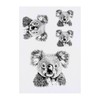 4 x 'Koala Portrait' Temporary Tattoos - Water Resistant, Skin-Safe,