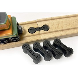 TrainLab Dog Bone Train Track Adapter Connectors (5pcs) (Black)