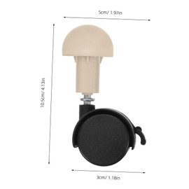 Kisangel 4pcs Pet Cage Casters Replacement Wheels for Cat Swivel Rollers Easy Assembly Enhance Stability for Crates