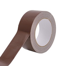 Heavy Duty Duct Tape 1 Inch X 44 Yards, Multi Purpose Dark Brown Duct Tape, No Residue, Waterproof and Tear by Hand - for Repairs, Industrial, Professional Use