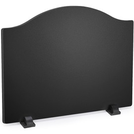 Firebacks for Fireplace 24Inch- Iron Fire Place Back Plates with Feets, Fireplace Refractory Panels, Fireplace Heat Reflect Wall Protection