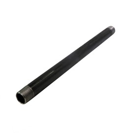 Supply Giant QDCM3830 30" Long Pre-Cut Black Steel Pipe with 3/8" Nominal Size Diameter