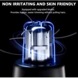 Menlite Ear and Nose Hair Trimmer Rechargeable MENLITE Black