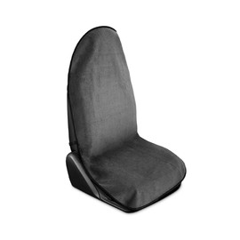 Washable Microfiber Non-Slip Towel Front Seat Cover, Gray