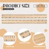 Qilery 100 Pcs Wooden Ruler 12 Inches Wood Measuring Ruler